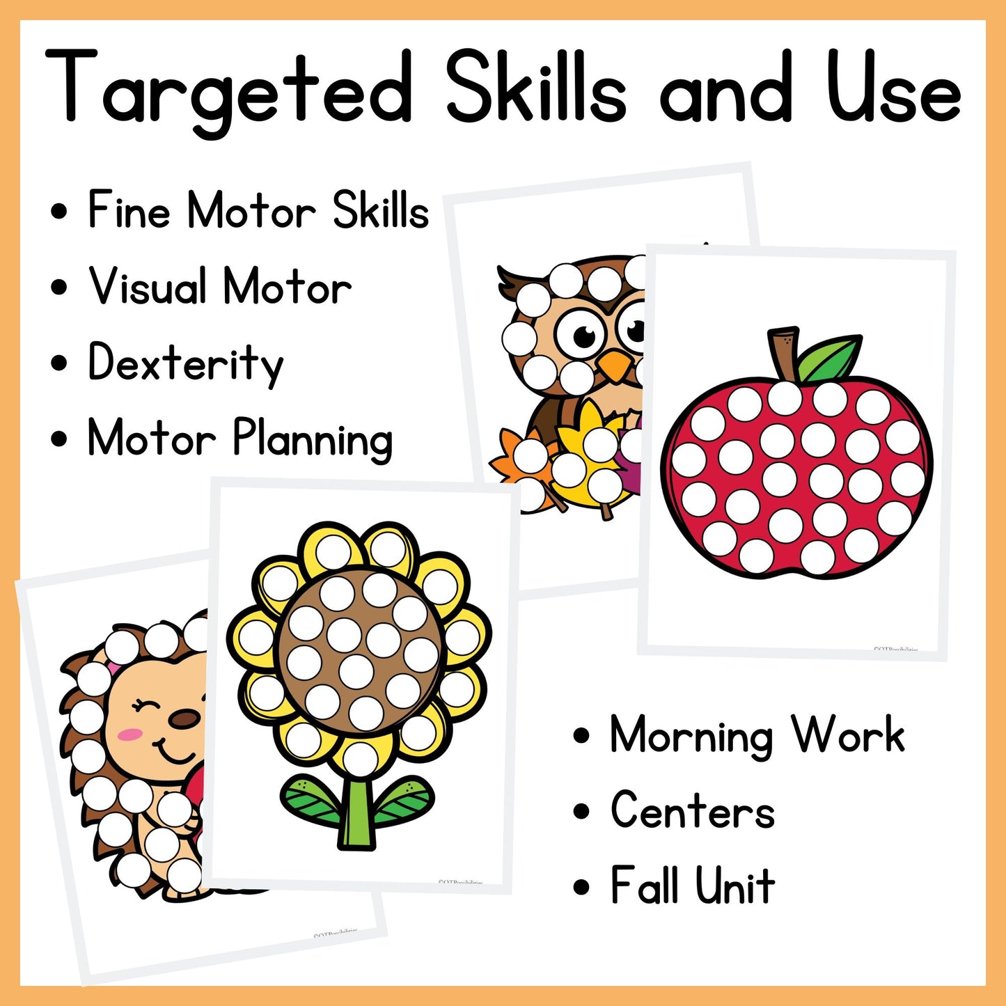 Fall Dough A Dot Printables