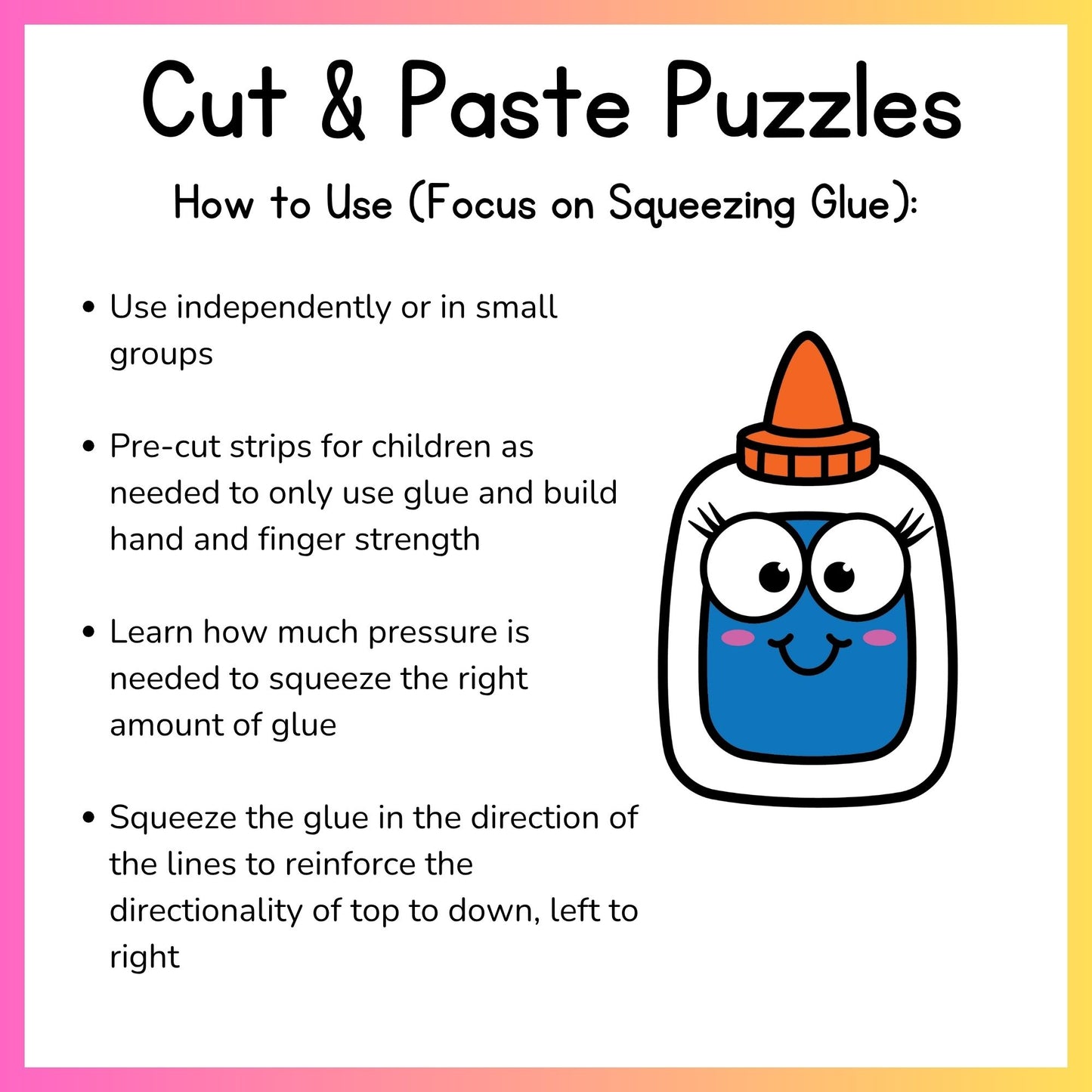 Alphabet Grip and Glue Worksheets