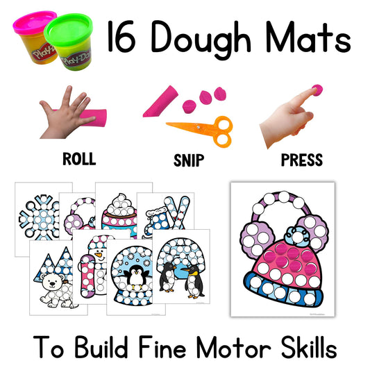 Winter Dough A Dot Printables