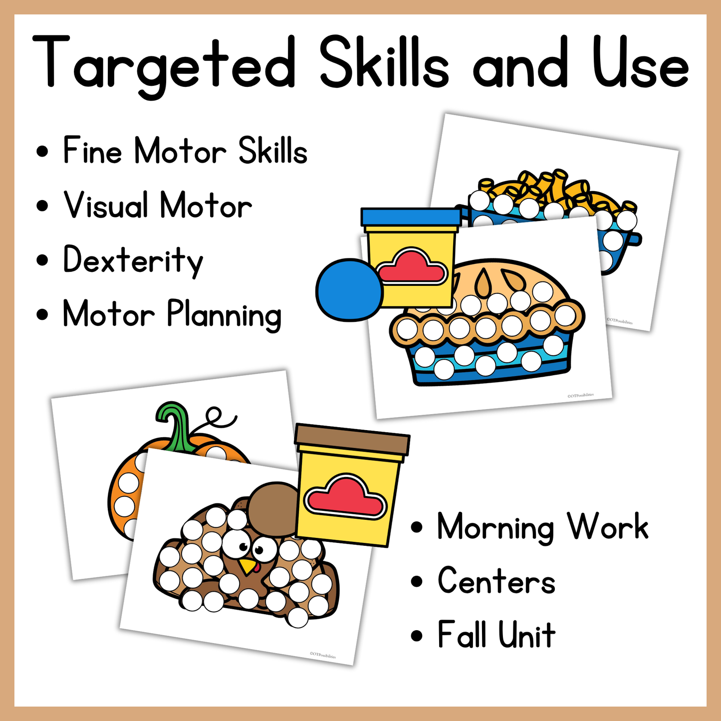 Thanksgiving Dough A Dot Printables