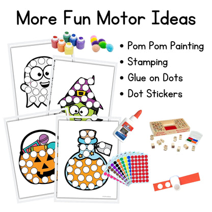 Halloween Dough A Dot Printables