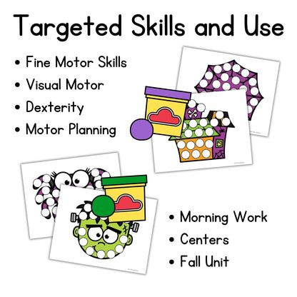 Halloween Dough A Dot Printables