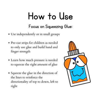 Fall Grip and Glue Worksheets