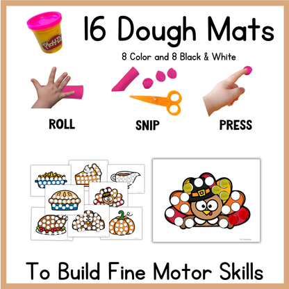 Thanksgiving Dough A Dot Printables