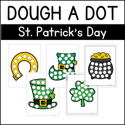 St Patricks Day Dough A Dot Printables
