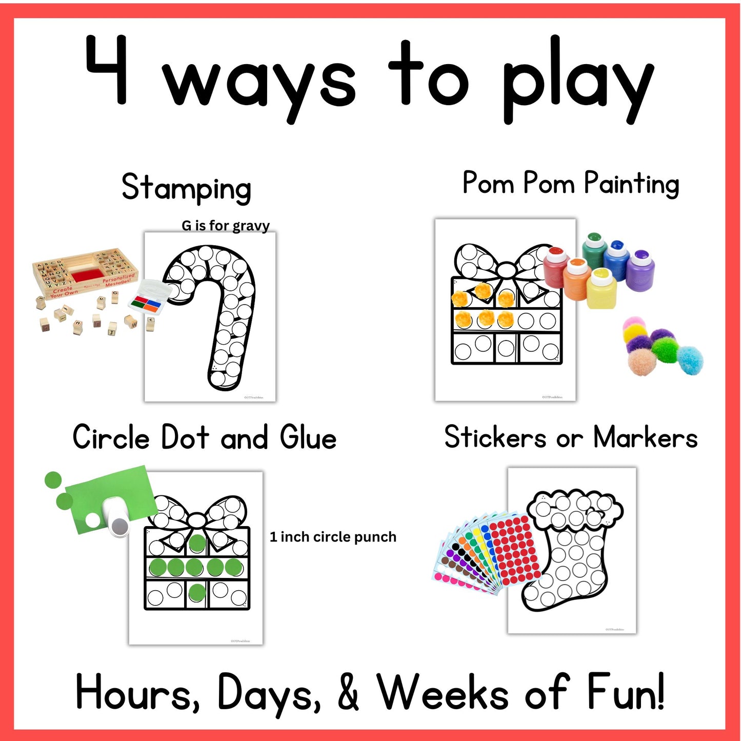 Christmas Dough A Dot Printables