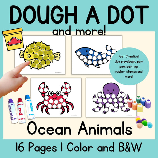 Ocean Animals Dough A Dot