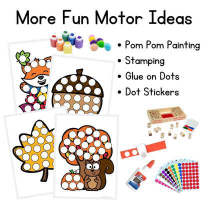 Fall Dough A Dot Printables