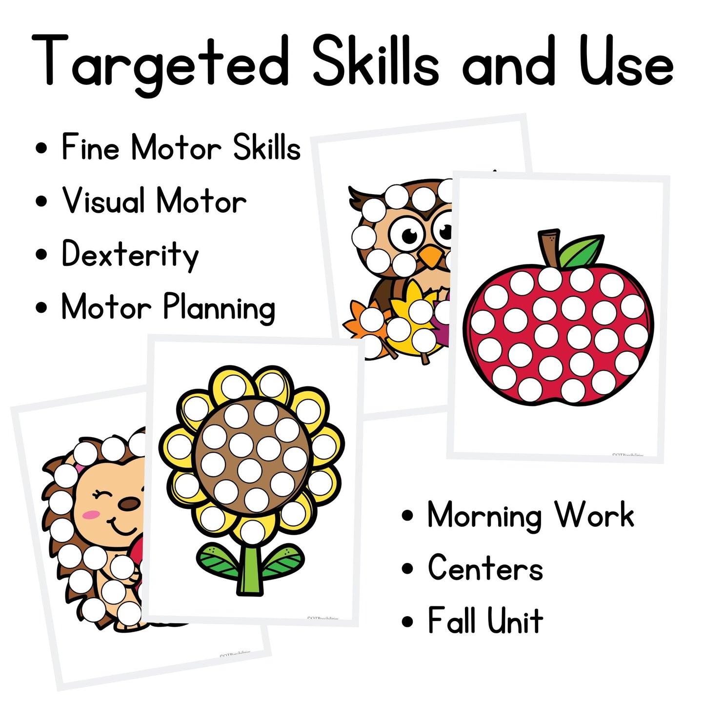 Fall Dough A Dot Printables