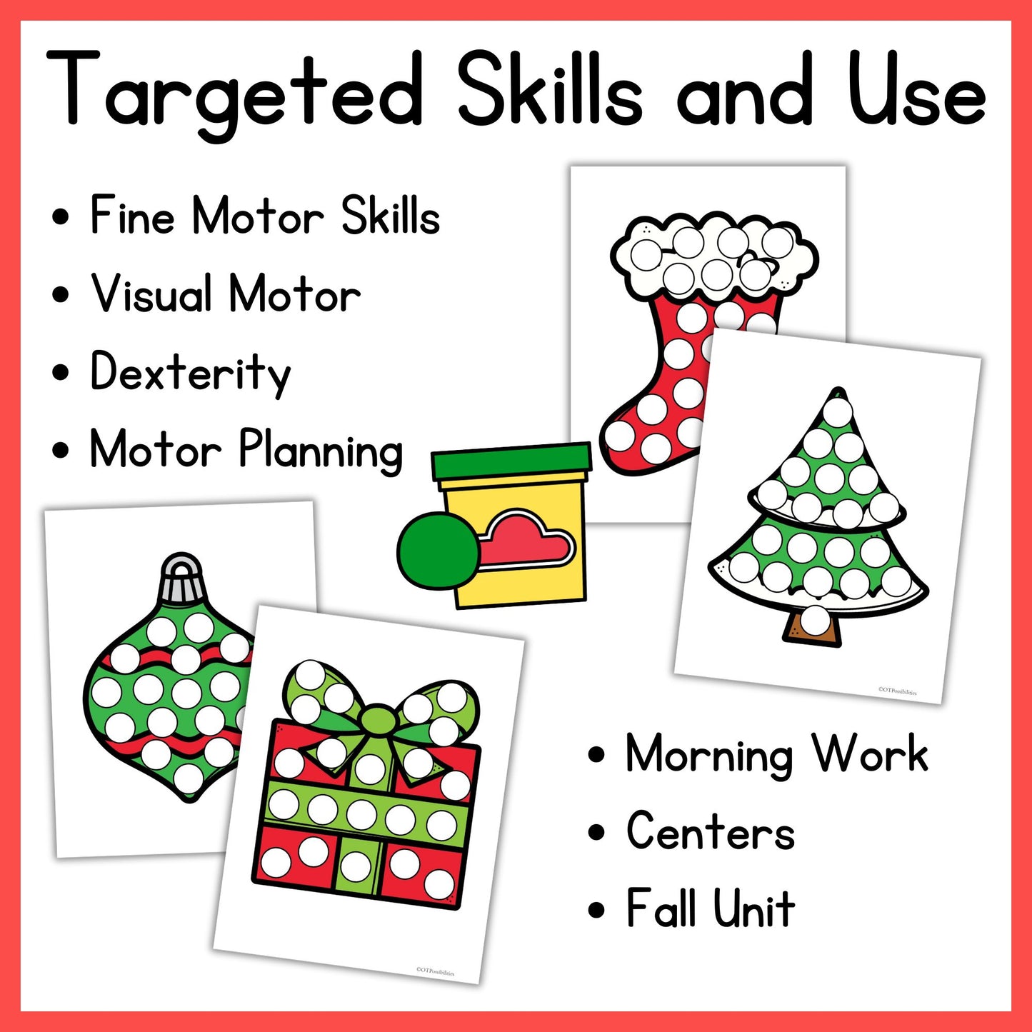 Christmas Dough A Dot Printables