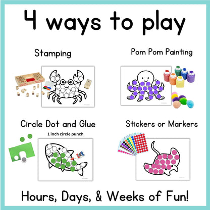 Ocean Animals Dough A Dot