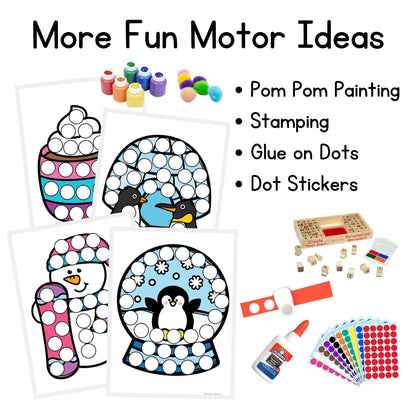 Winter Dough A Dot Printables