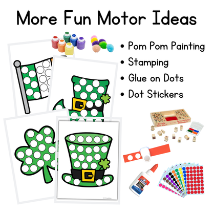 St Patricks Day Dough A Dot Printables