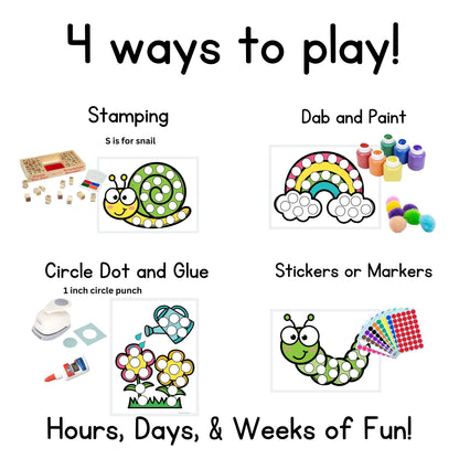 Spring Dough A Dot Printables