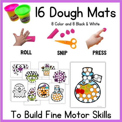 Halloween Dough A Dot Printables