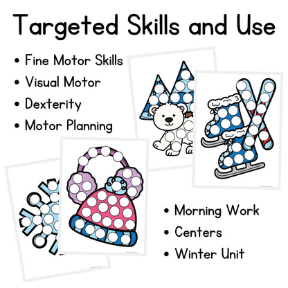 Winter Dough A Dot Printables