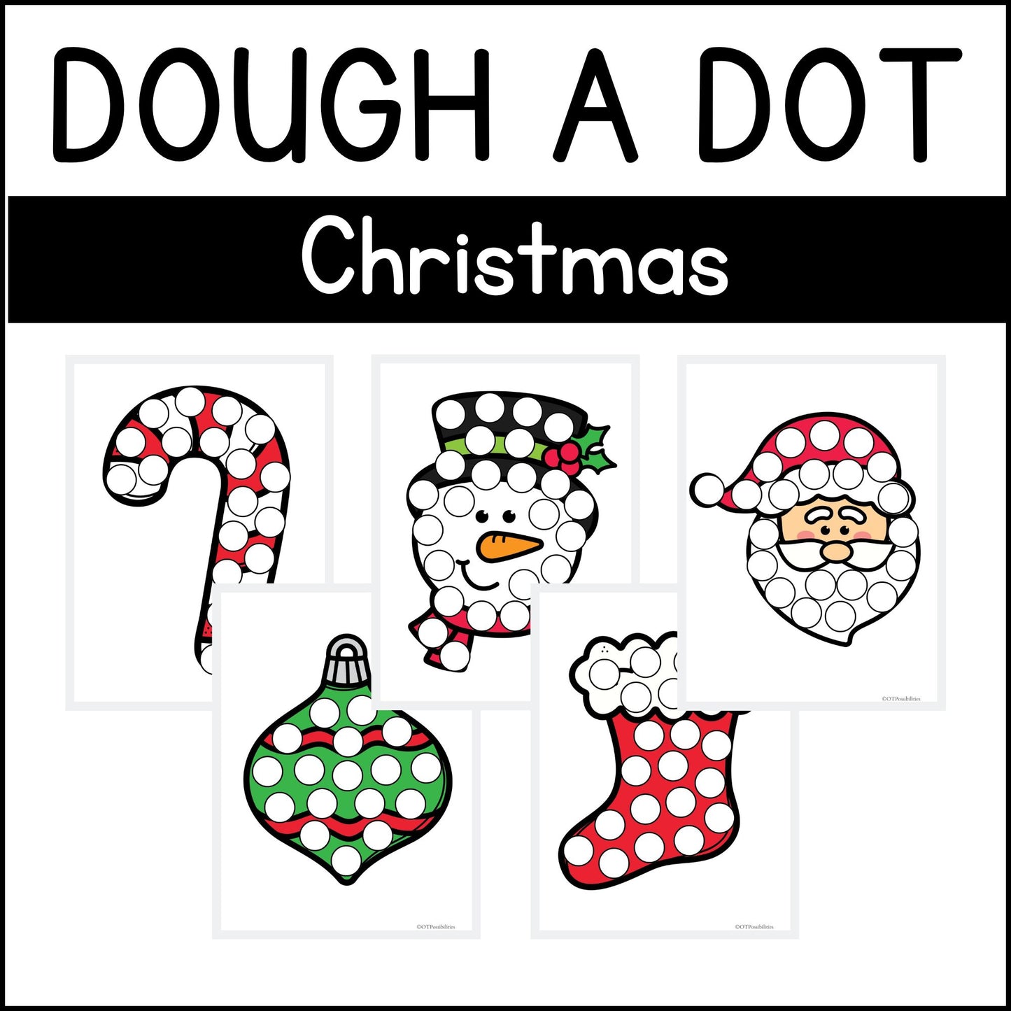 Christmas Dough A Dot Printables