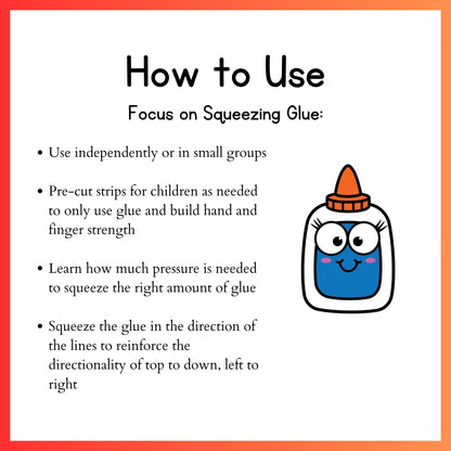 Farm Animals Grip and Glue Worksheets