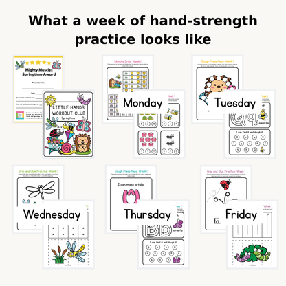 LITTLE HANDS WORKOUT CLUB - Home Program